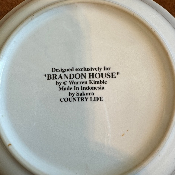 Warren Kimble Brandon House Sakura Country Life Bowls Set of 5 - Picture 4 of 6